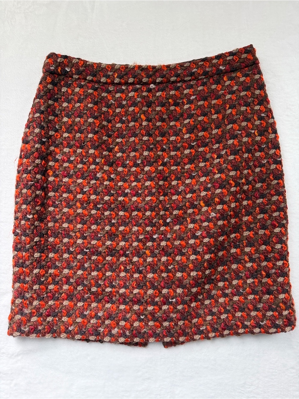 Kate Spade Wool-Blend Tweed Skirt Tweed-Fall / Dark Academia Aesthetic Size 12